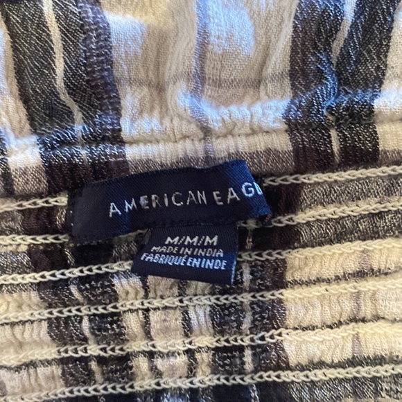 Off The Shoulder American Eagle Plaid Top - Picture 4 of 6